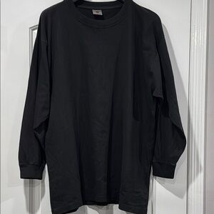 BTL Men's Black Long Sleeve Shirt Size Large